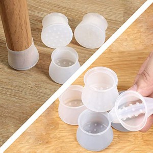 Cathaoir Silicone Cosantóirí Urlár Cos, Clúdaíonn Cosa Cathaoirleach Crua an Urláir Crua-adhmaid Cathaoirleach Cathaoirleach Cosairí Cosa Troscán Elastic Clúdaíonn cos cosneamh-duillín torann frith-scratch