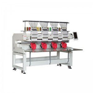 Meaisín bróidnéireachta ríomhairithe ceithre cinn ardluais ceann