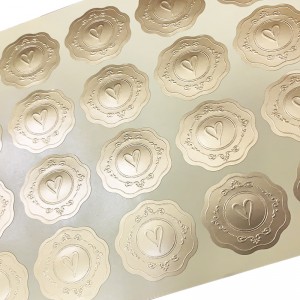 Lipéid féin-ghreamaitheacha stampála te saincheaptha