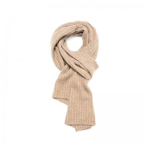 Mhongóil Mórdhíola Cashmere Rib Cniotáil Mná Mná Galánta Pashmina Cashmere Cashmere Scarf Cashmere