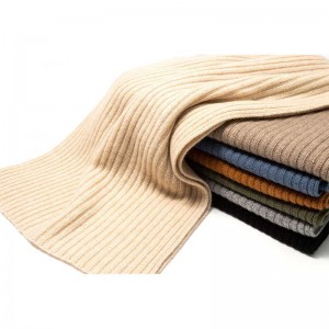 Mhongóil Mórdhíola Cashmere Rib Cniotáil Mná Mná Galánta Pashmina Cashmere Cashmere Scarf Cashmere