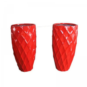 Plandálaí fiberglass potaí bláth FRP saincheaptha