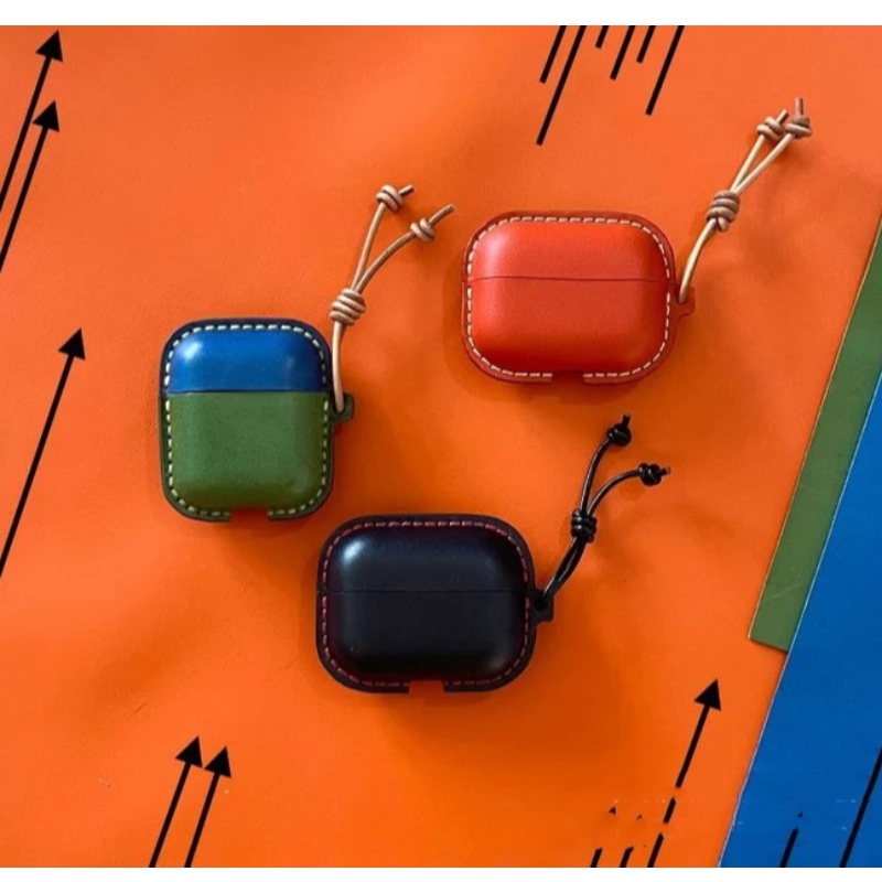 Cás cosanta Apple Applenua, cás leathair lámhdhéanta uile-i-amháin, cás headset Bluetooth, cás leathair frith-imbhuailte