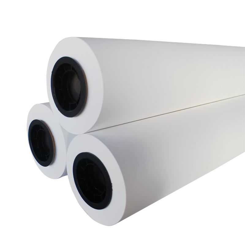 40GSM 1.12M 500m Úsáidtear páipéar aistrithe sublimation lí chun poileistear a aistriú