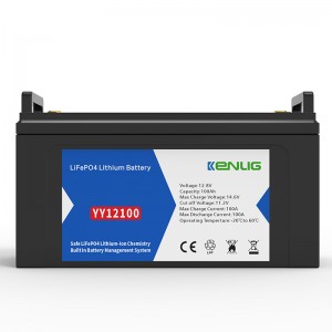 Pacáiste Battery Plaisteacha Iniompartha Kenlig 12.8V 100 N120 N150 N200AH a úsáidtear i mBaile Córas Stórála Fuinnimh Ghréine Tráchtála Battery Litiam Battery