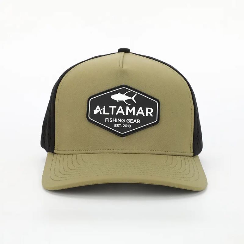 Saincheaptha 5 Painéal Painéal Uiscedhíonach Arm Glas Polyester Léasair Lasair Spóirt Spóirt Spóirt, Gorras Gailf Ferferated, Caipín Baseball Lógó Lógó Paiste Rubair