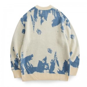 Patrún Ardchaighdeáin Jacquard Cniotáilte Cniotáilte Criú Muineál Muineál Muineál