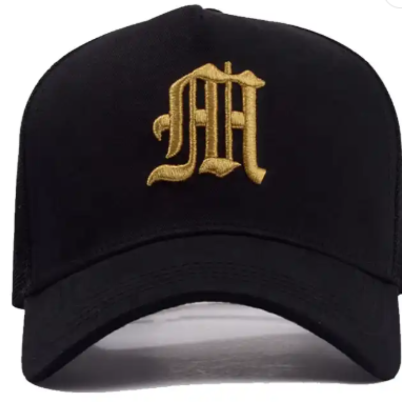 Custaim Do Lógó Féin Fir Cur Chun Cinn Fir 5 Phainéal Mogalra Snapback Trucker Hat Cap Bróidnéireacht Saincheaptha Trucker Baseball Cap Trucker Hat