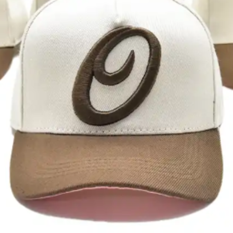 Reguleeritav värviplokk tikitud logo Custom Made 5 Panel Mens Baseball Cap Hat hulgimüük