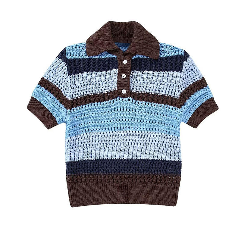 Mná Spring Samhraidh Faisean Samhraidh Jacquard Geansaí Cniotáilte Jacquard