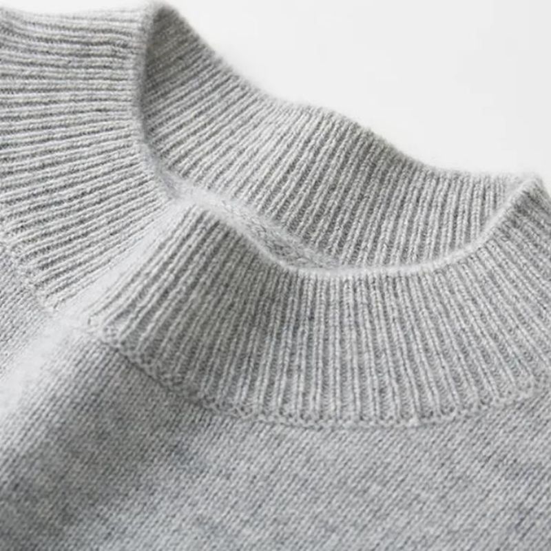 Fir Cashmere Pure Fir Leath -Turtleneck Pullover an Fhómhair Geansaí Tiubh Geimhreadh Geansaí Ócáideach Cniotáilte Te