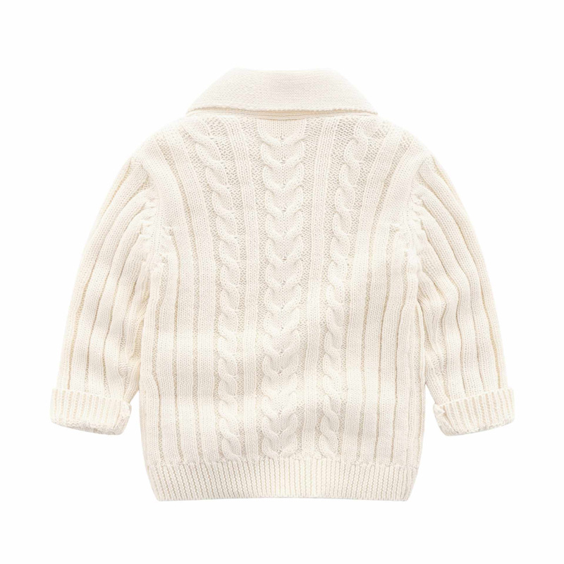 Éadaí Ribbednaíonánnaíonán Geimhridh an Fhómhair Lúr Éadaí Ribbed Leanaí ócáideach Cardigan Cniotáil Sweaters Babaí