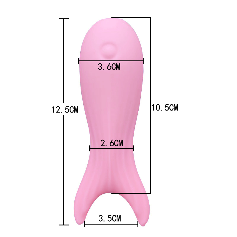 Bréagán Gnéas do Dhaoine Fásta Wand Vibrator Creathadh Spear (Forc Éisc Mhór Pink)