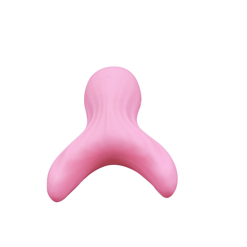 Bréagán Gnéas do Dhaoine Fásta Wand Vibrator Creathadh Spear (Forc Éisc Mhór Pink)