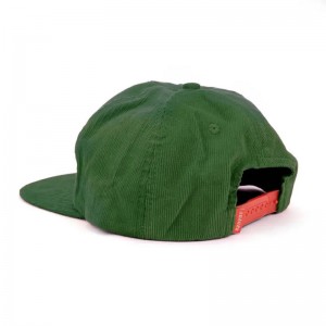 Corduroy 5 painéal caipíní lógó bróidnéireachta hataí snapbackneamhstruchtúrtha ar an mórchóir