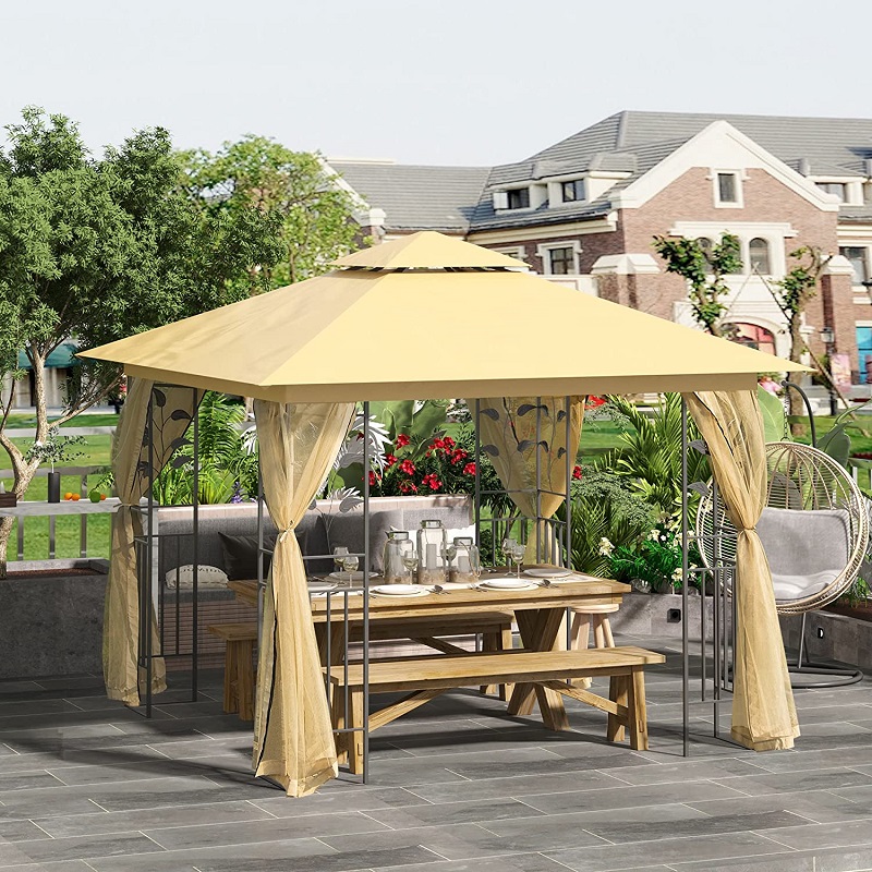 10 'x 10' Miotal 'Miotal PATIO Gazebo Gairdín GAIRD