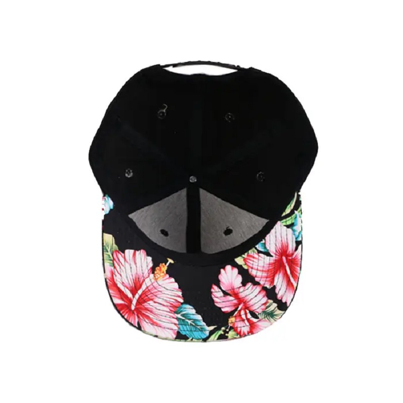 OEM Greannmhar 100% Polyester Polyester Bróidnéireacht Priontáil Tropic 2 Caipín Snapback Tone