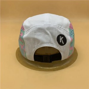 Caipín Spóirt Flat Brim Laser Caipín gearrtha Caipín Sracadh Sracadh Níolón Sracadh Hata Rith Hat Dri-Fit Snapback Cap