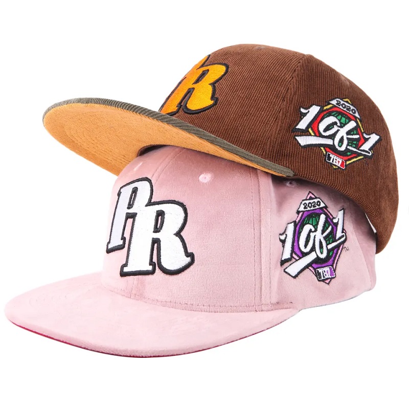 Bróidnéireacht saincheaptha 3D Snapback Ardchaighdeán Caipín Hip Hop Hat Baseball Caipín Feistithe