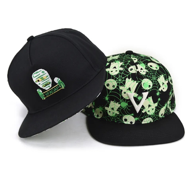 Faisean 5 phainéal páistí hataí spóirt saincheaptha lógó bróidnithe lógó hata tachrán snapback