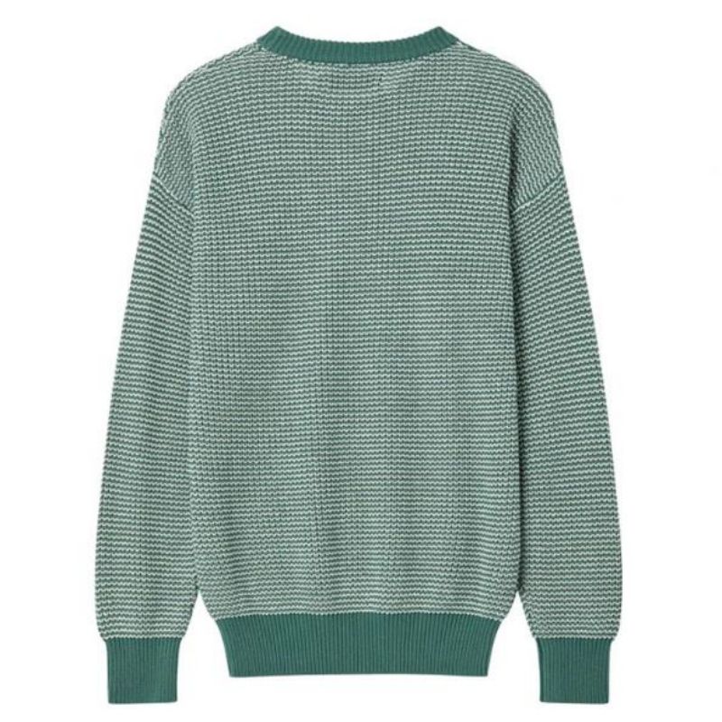 Meascna fir Crewneck Crewneck Long Sleeve Long Crewneck Fir Cniotáilte Dath