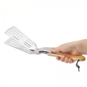 Aon-úsáid 2 i 1 bbq ​​grilling spatula \\\\ t