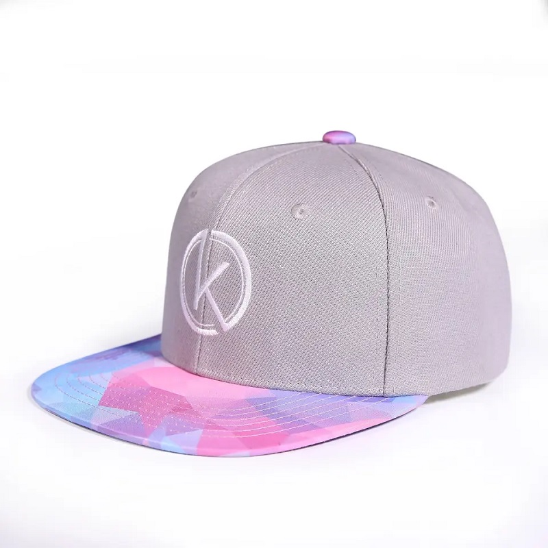 Stíl Nua 6 Painéal Snap Hip-Hop Snap Ar Ais Caipín Floral Floral Brim Priontáil Snapback Hat Inchoigeartaithe