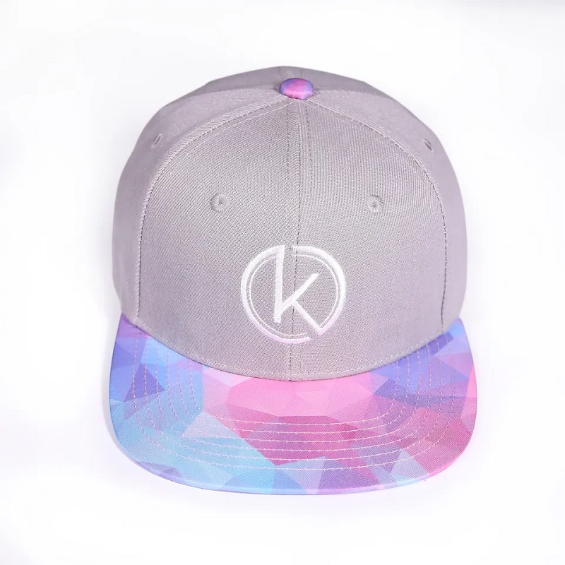 Stíl Nua 6 Painéal Snap Hip-Hop Snap Ar Ais Caipín Floral Floral Brim Priontáil Snapback Hat Inchoigeartaithe