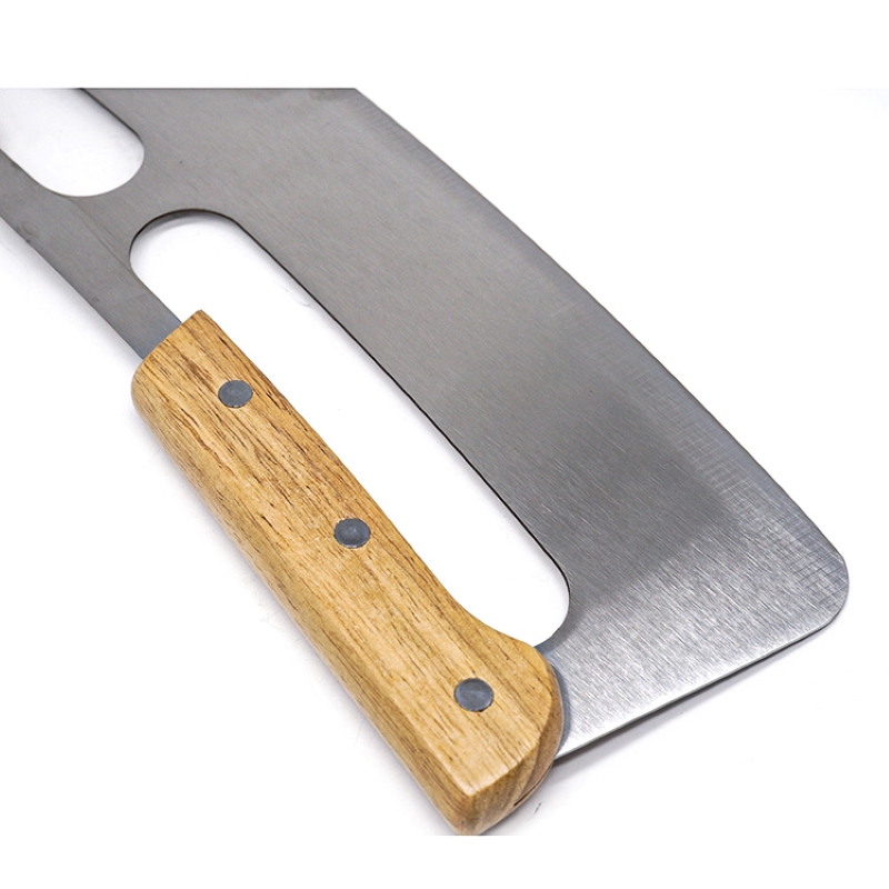 Díol te pizza cutter cruach dhosmálta, pizza cutter pizza rocker le haghaidh uirlis chistin le cosaint clúdaigh phlaisteach