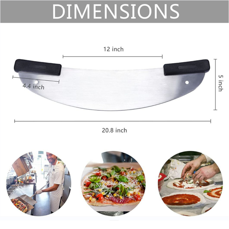 Pizza Cutter Cruach Dhosmálta 20inch, Rocker Pizza Pizza Pizza Pizza Do Chistin Ghnó Plaisteach Rocker