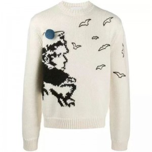 Déantúsaíocht Gheimhridh Saincheaptha Cniotáil ócáideach Jacquard Sweaters do Man