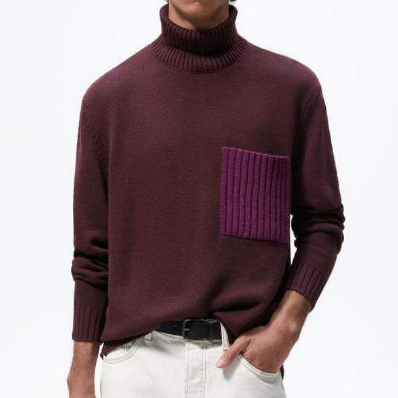 2023 Geimhreadh Turtleneck Turtleneck geansaí do fhir
