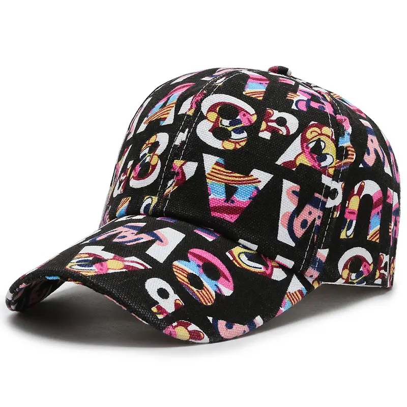 Litir Nua Hataí 6-Panel Snapback Sports Caps Baseball Hataí Plain Cotton do Fir Mná