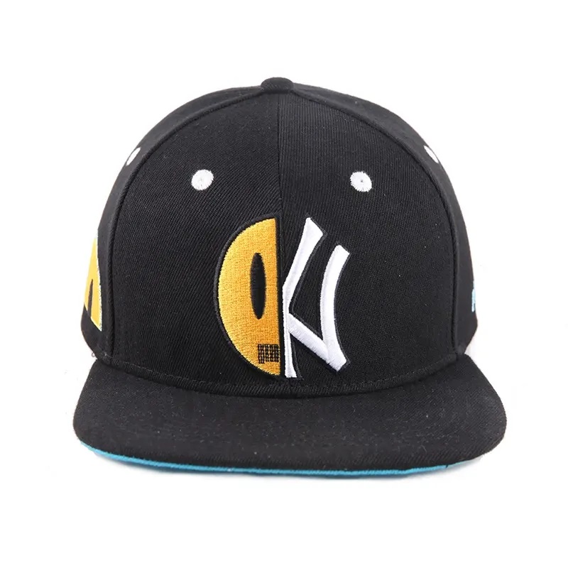 Monarcha Mórdhíola Baseball Hat Fir Saincheaptha Caipín Snapback 6 Painéal Earraí Bróidnéireachta Feistithe Caipín Spóirt Feistithe