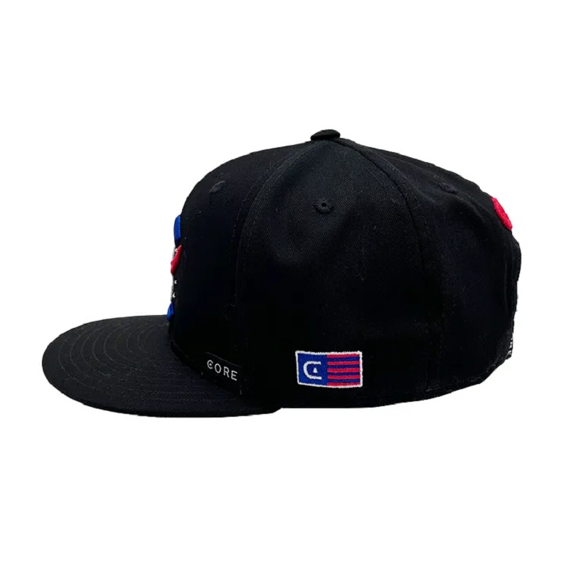 Nua E 5950 Lógó Saincheaptha Classic Ardchaighdeáin 6 Caipíní Snapback Painéal Hata Bróidnéireachta