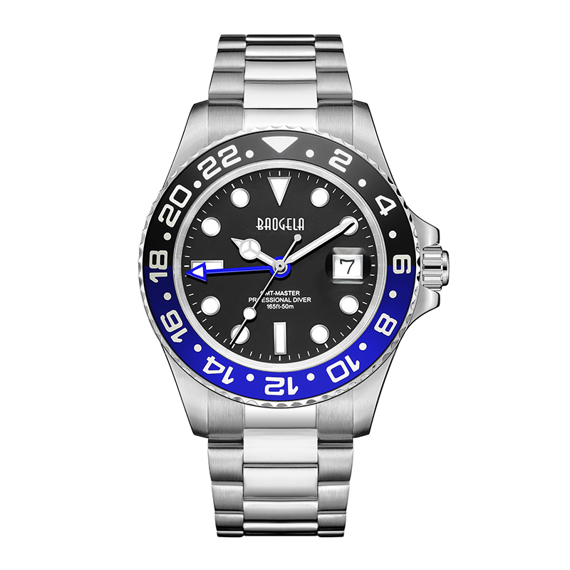 Baogela Ghost Ghost Gorm Gorm Ghort Watch Men Faire Fir Faire 50 méadar Strap Cruach Dhosmálta Uiscedhíonach Strap Gluaiseachtna hEilvéise Masculino 22807