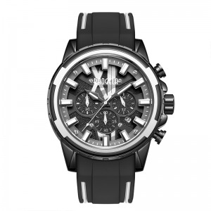 BAOGELA NUA ATHCHÓIRITHE Fir Strap Rubber Dhosmálta Strap Blue Faire le haghaidh Fear Só Chronograph Waterproograf Wristwatch Relogio Luminous 22601