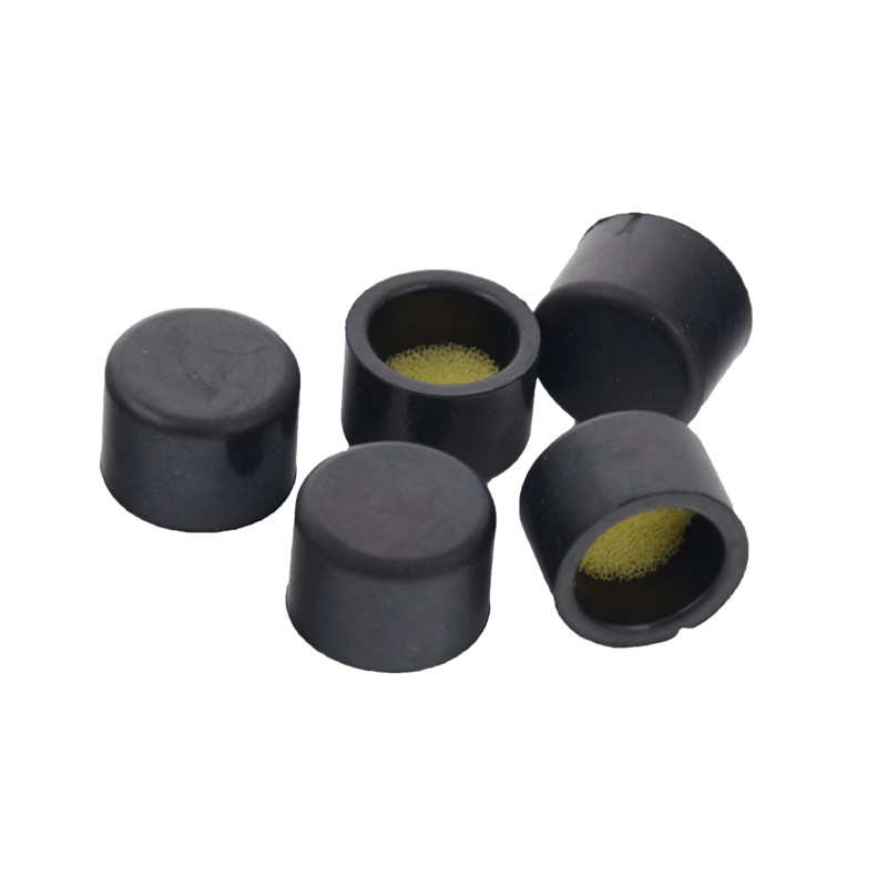 Caipín rubair dubh ceannlampa carranna EPDM