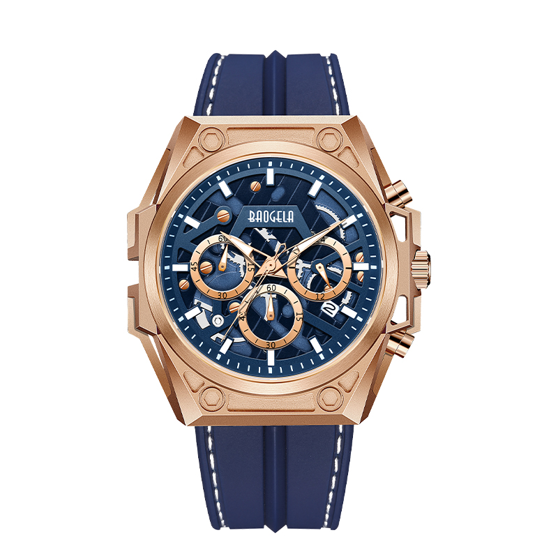 Uaireadóirí cruach dhosmálta baogela baogela fir só branda só spórt leathair strap wristwatch wristwatch uiscedhíonach quartz faire 22605