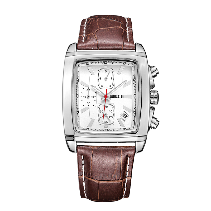 Baogela dronuilleog dhiailiú strap leathair faire le haghaidh fir ócáideach ghorm chronograph uaireadóirí uaireadóirí fear wristwatch montre reroj часы мжск 22607