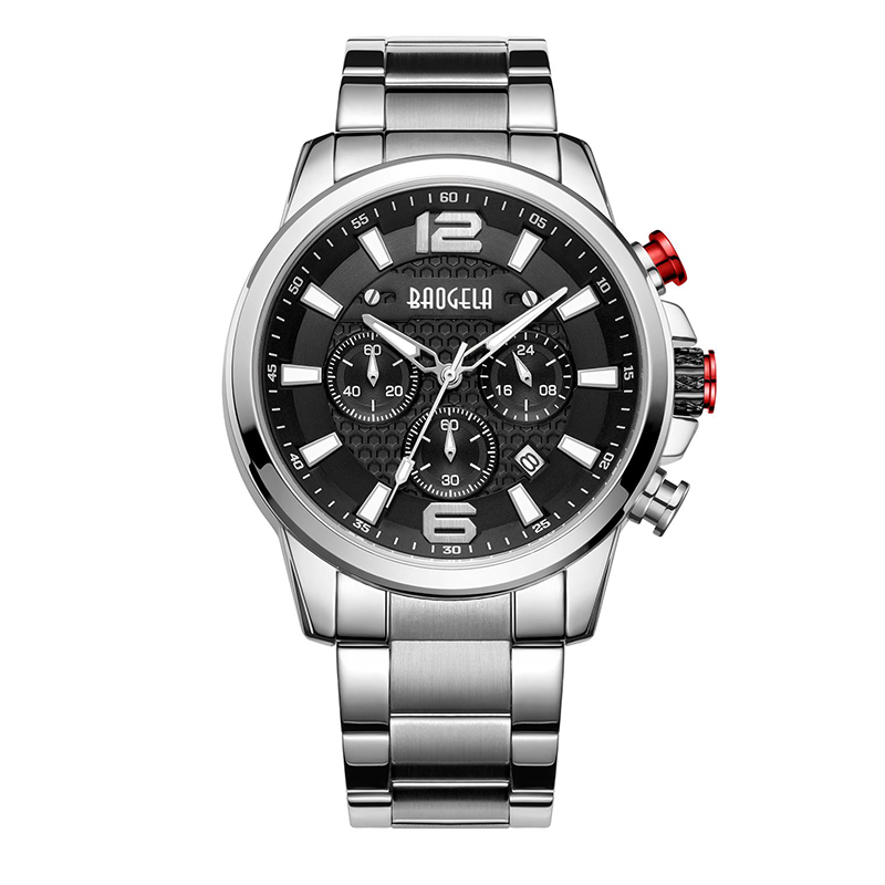 Baogela uaireadóirí le haghaidh firnua Chronograph Quartz Féach ar Só -Chruach Dhosmálta Cruach Dhosmálta Man Relogios Masculino ччыжжские 22706