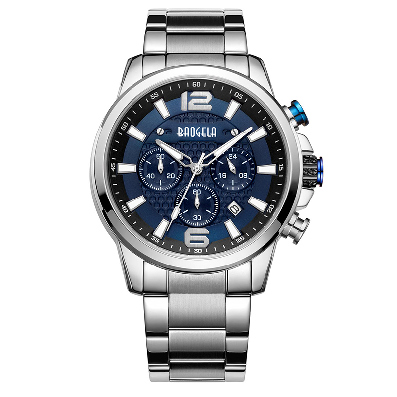 Baogela uaireadóirí le haghaidh firnua Chronograph Quartz Féach ar Só -Chruach Dhosmálta Cruach Dhosmálta Man Relogios Masculino ччыжжские 22706