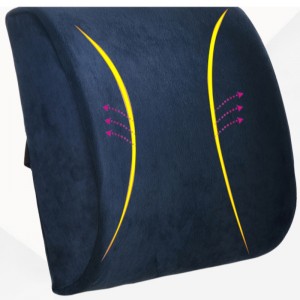 Cushion lumbar ar ais pillow cúr cuimhne scíthe