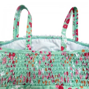 Priontaí Floral Piece Leanaí Swingsuits Leanaí