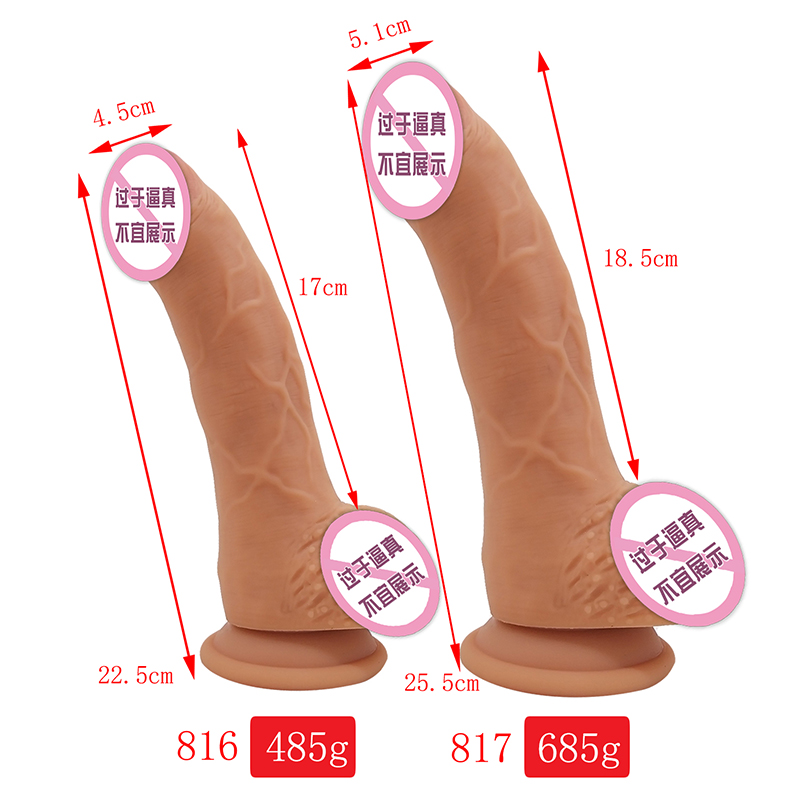 816n817 Siopa do Dhaoine Fásta Sexy Praghas Mórdhíola Méid Méid Big Dildo Nuachta Bréagáin Silicone Bog Silicone Dildos Do Mhná i Masturbator Mná