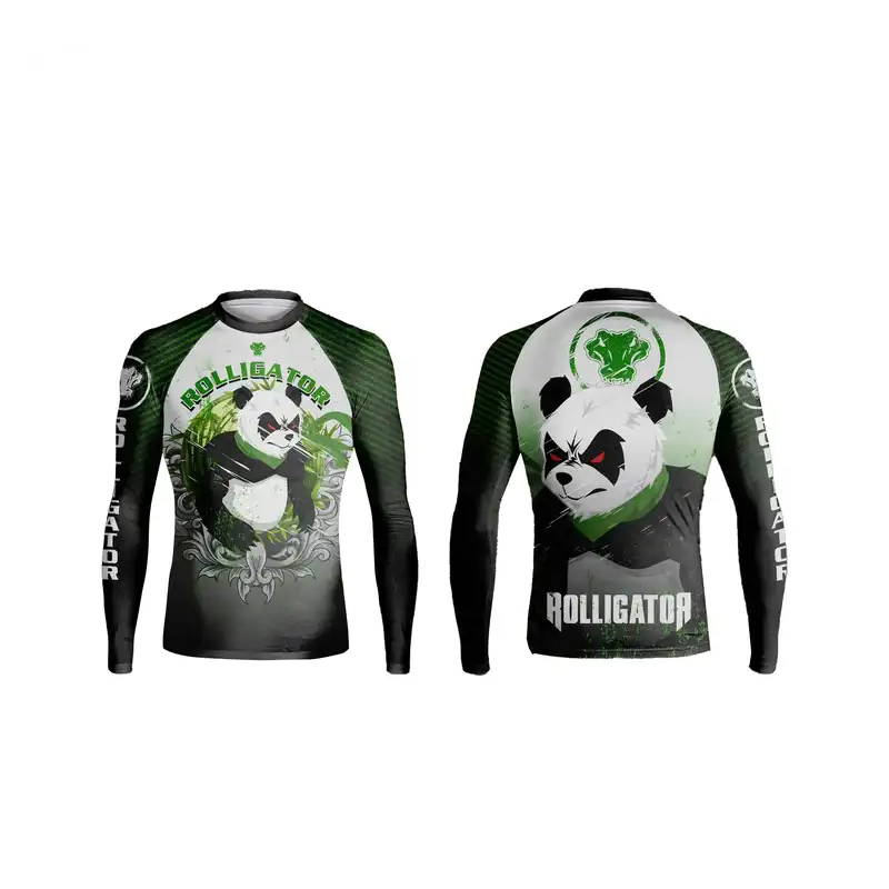 Suipéar Mórdhíola Soláthraí Níos Fearr ar Rash Guards Mens Préimh Saincheaptha BJJ Nogis, Jiu Jitsu Gi Rash Guard