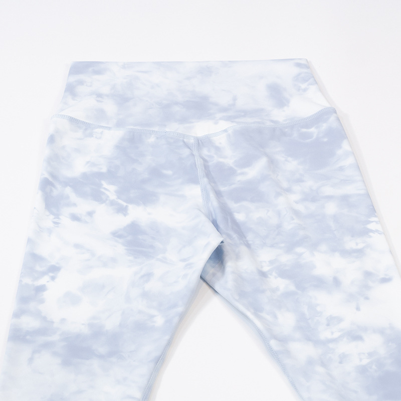 Priontáil Priontáil Dye-Dye Hip ardaitheoir Yoga Pants