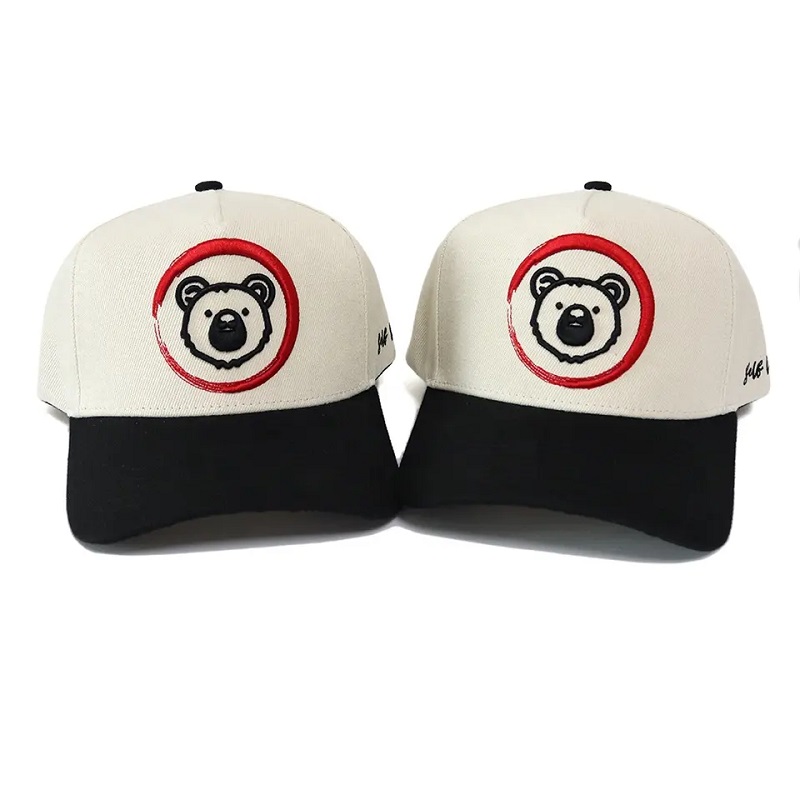 Dearadh Saincheaptha Tí Nua 5 Painéal Caipíní Baseball Cotton Caipíní Baseball Cotton le Hataí Spóirt Lógó Bróidnéireachta 3D do Fear agus do Mhná