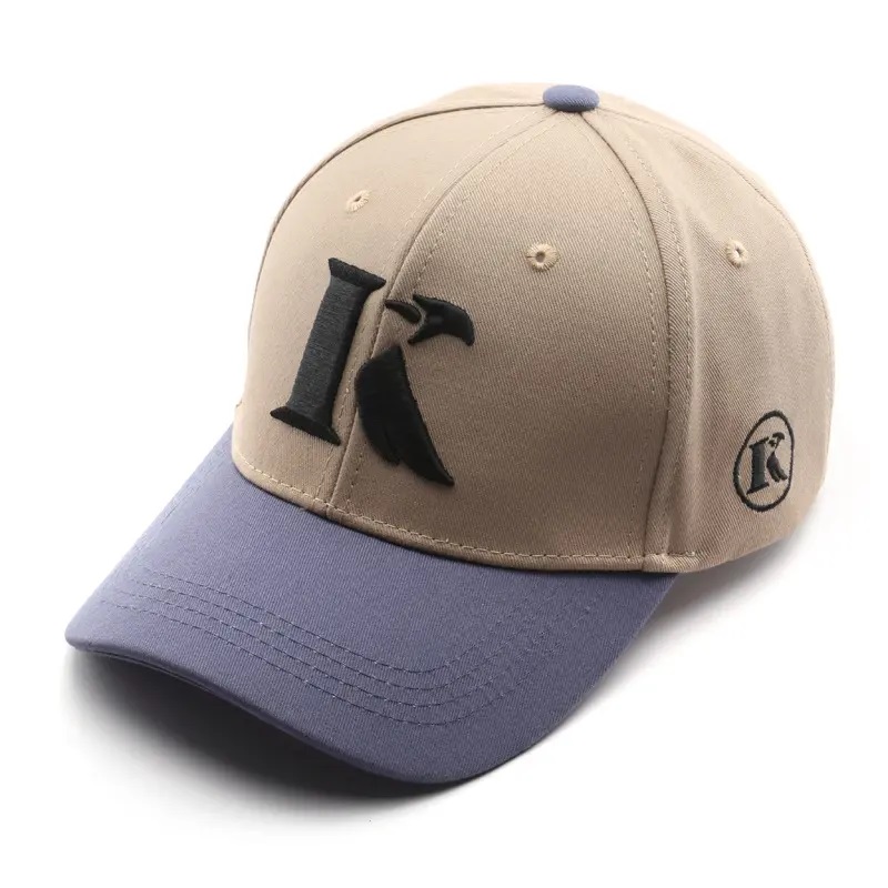 Só 3D bróidnithe 6 phainéal hata baseball hata baseball dhá hata baseball ton caipín