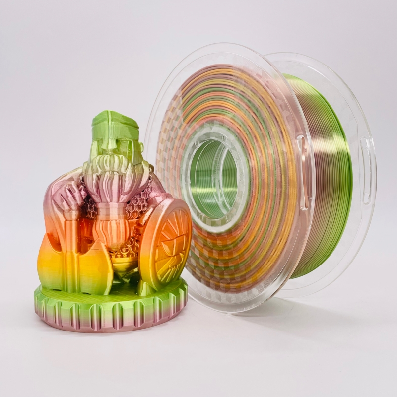 Filiméid Multicolour Pla Filiméid Plaour Silk Color1.75mm 3D Filiméid PLA Pla